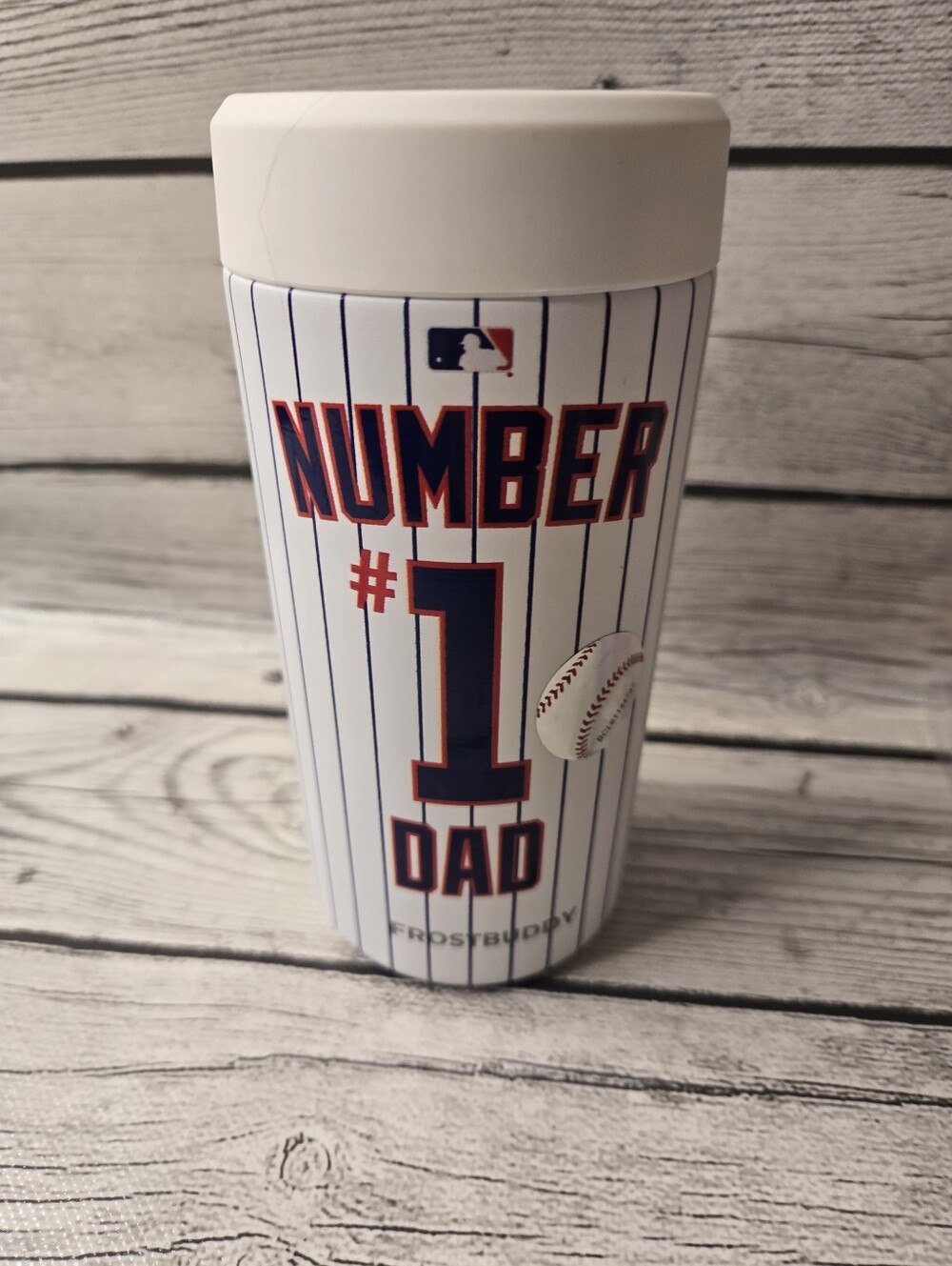 MLB Chicago Cubs Frost Buddy Number 1 Dad Insulated Tumbler Cup w/ Lid